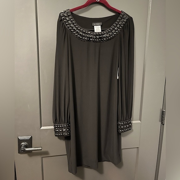 B Smart black beaded dress for Holidays - Picture 1 of 4